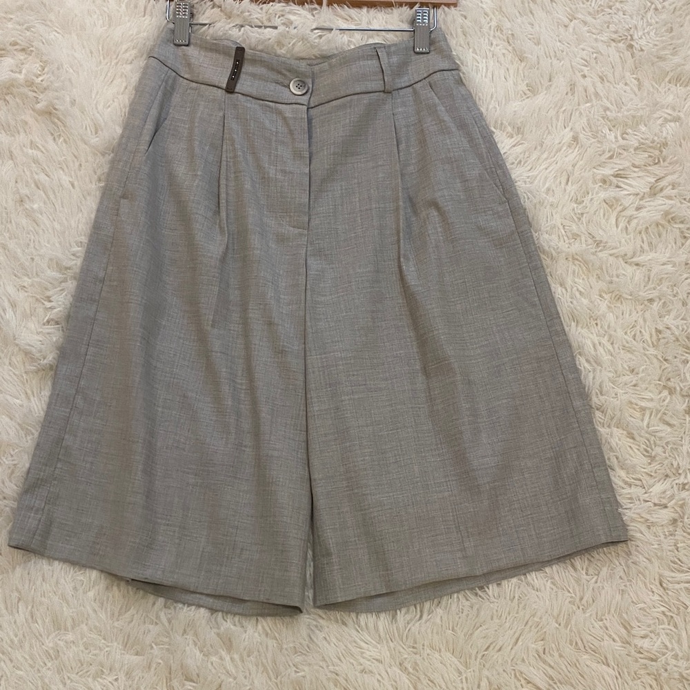 Peserico Stretch viscose wool shorts